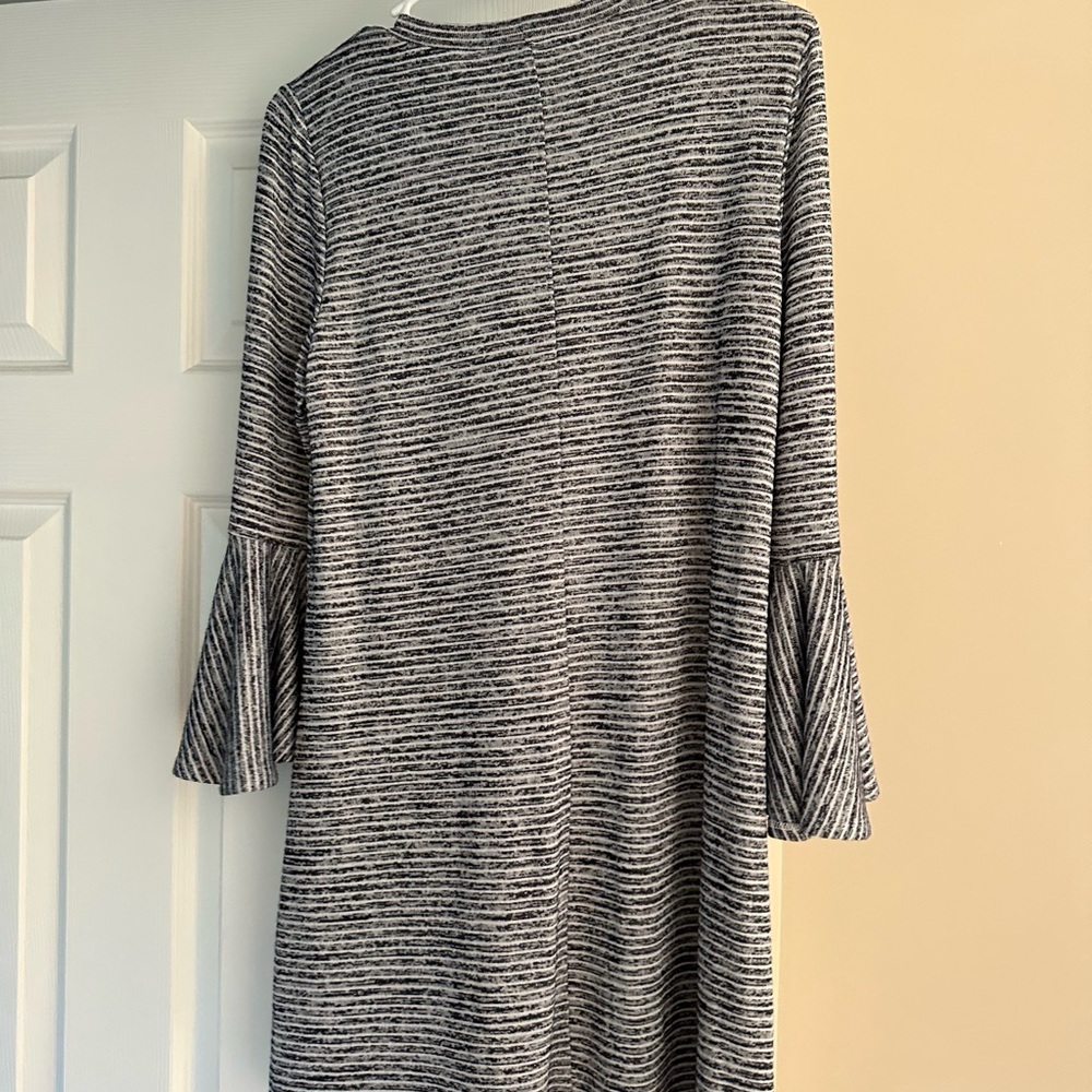 Dress.  Size medium.   Navy and off white striped design.